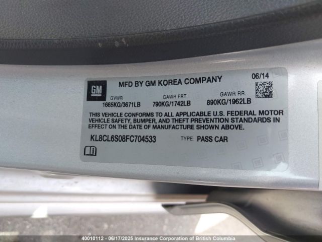 KL8CL6S08FC704533 Chevrolet Spark