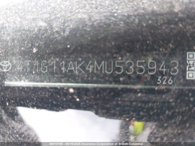 4T1G11AK4MU535943 Toyota Camry