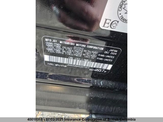 JA4ATUAA4SZ611913 Mitsubishi tc/ic mivec