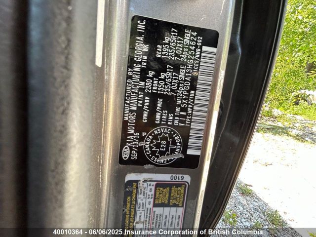5XYPGDA13HG254624 KIA 2017
