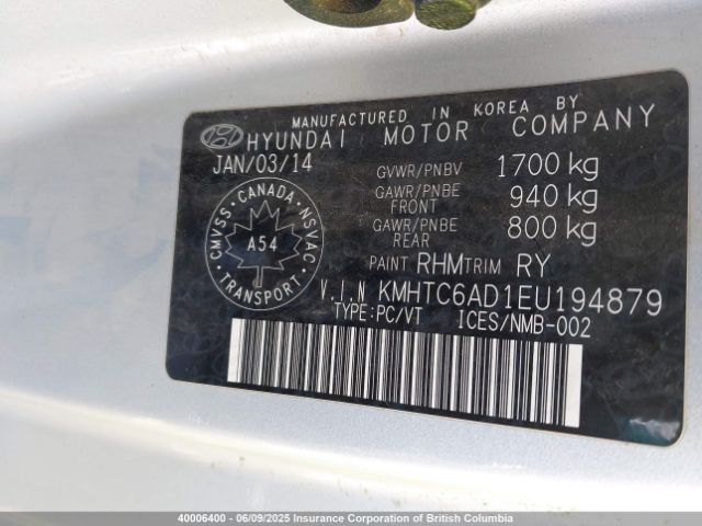 KMHTC6AD1EU194879 Hyundai Veloster