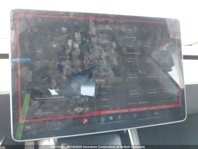 5YJ3E1EA8KF412466 Tesla MODEL 3