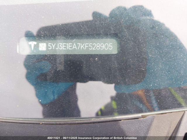 5YJ3E1EA7KF528905 Tesla MODEL 3