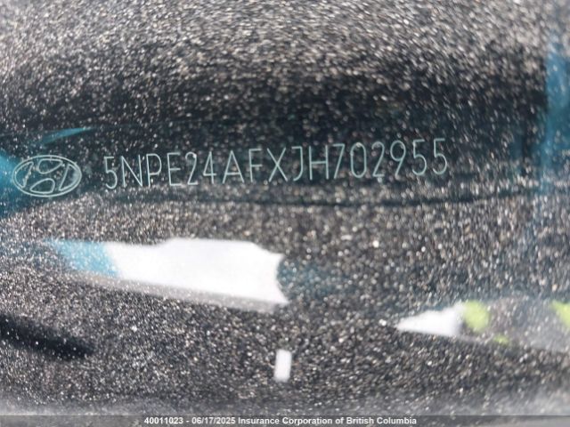 5NPE24AFXJH702955 Hyundai SONATA SE