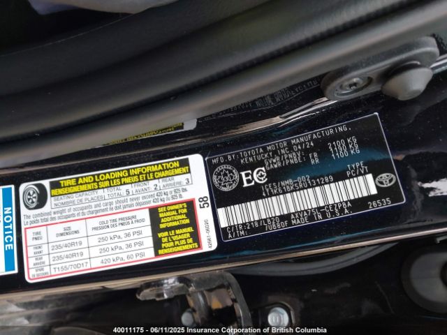 4T1K61BK5RU131289 Toyota Camry