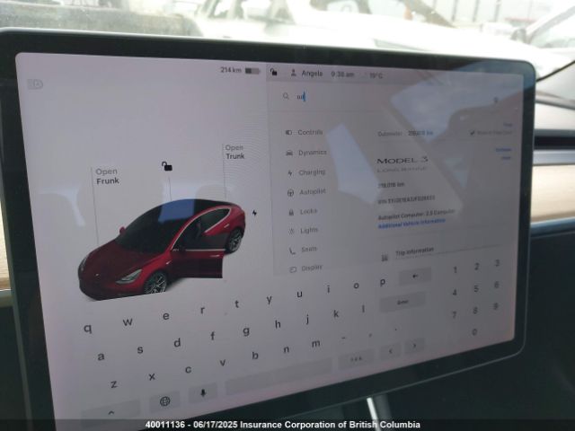 5YJ3E1EA3JF028853 Tesla MODEL 3