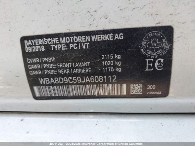 WBA8D9C59JA608112 BMW 2018