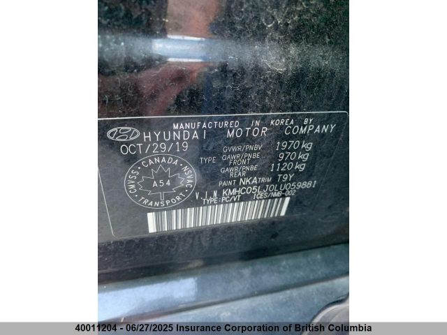 KMHC05LJ0LU059881 Hyundai 2020