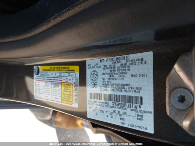 3FA6P0RU5LR141619 Ford Fusion Titanium