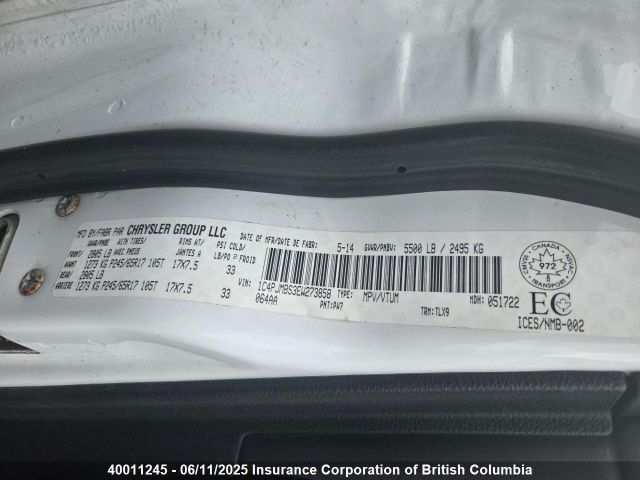 1C4PJMBS3EW273858 Jeep Cherokee Trailhawk