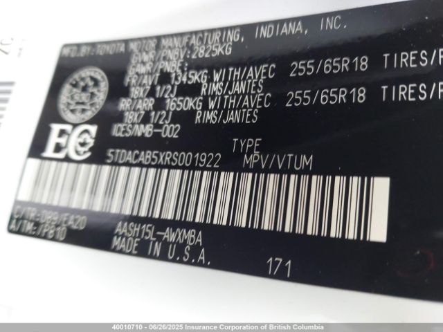 5TDACAB5XRS001922 Toyota a25a-fxs, 5nm+4nm