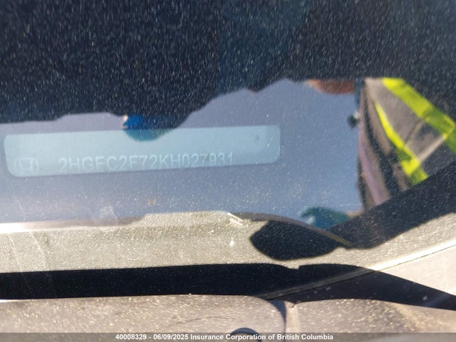 Honda k20c2 2019 2HGFC2F72KH027931 Image 18
