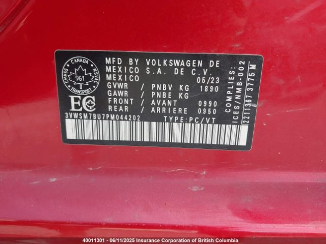 3VWSM7BU7PM044202 Volkswagen Jetta