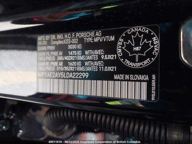 Porsche Cayenne E-hybrid 2020 WP1AE2AY5LDA22299 Image 9