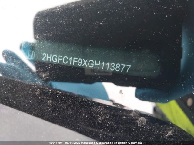 2HGFC1F9XGH113877 Honda Civic