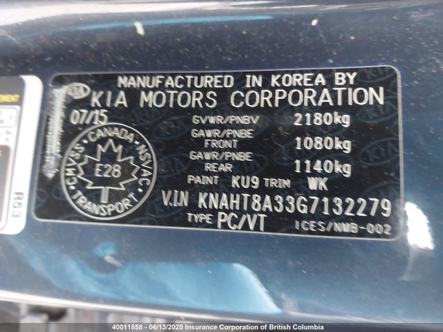 KNAHT8A33G7132279 KIA Rondo
