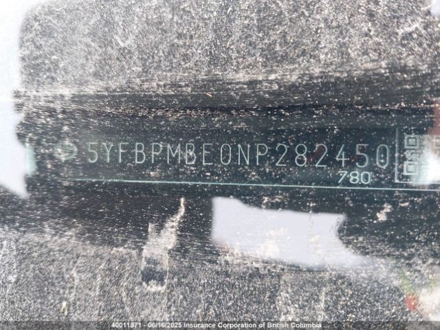 5YFBPMBE0NP282450 Toyota COROLLA LE