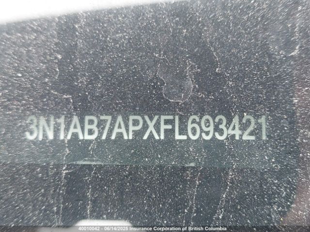 3N1AB7APXFL693421 Nissan Sentra S/sv/sr/sl