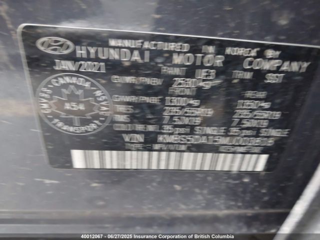 KM8S5DA15MU003818 Hyundai t-gdi gamma-ii