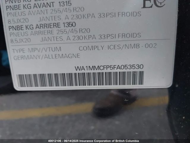 WA1MMCFP5FA053530 Audi Q5