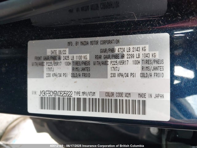 Mazda py cylinder deactiviation 2022 JM3KFBCM9N0625822 Image 9