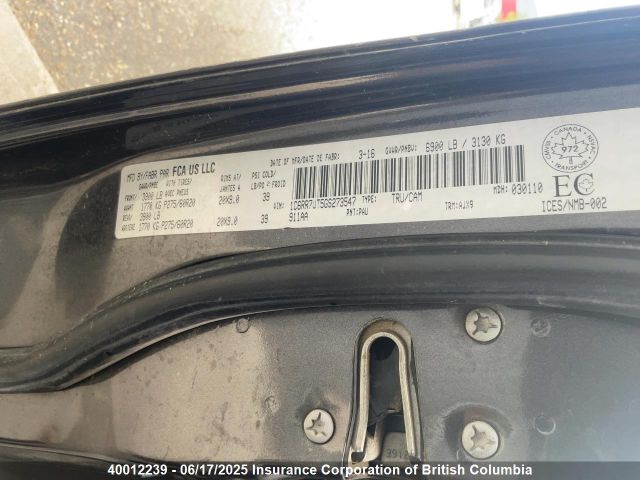 1C6RR7UT5GS273547 RAM 1500 Sport