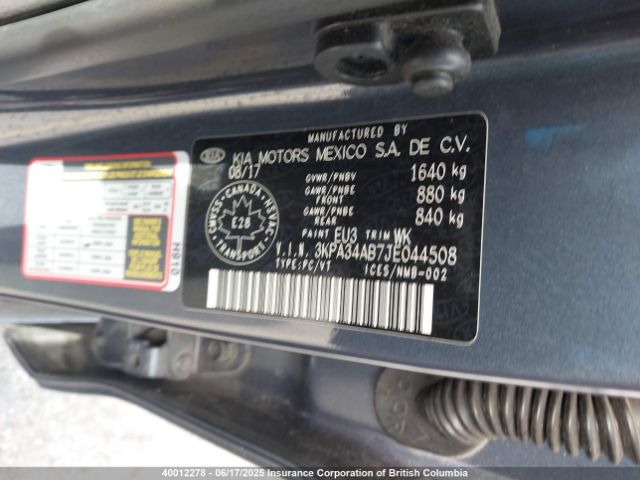 3KPA34AB7JE044508 KIA Rio