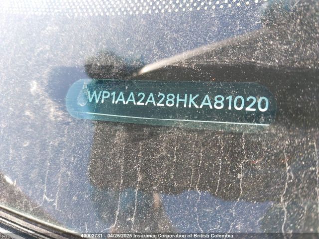WP1AA2A28HKA81020 Porsche Cayenne