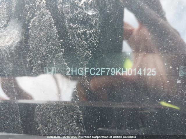 2HGFC2F79KH014125 Honda CIVIC EX