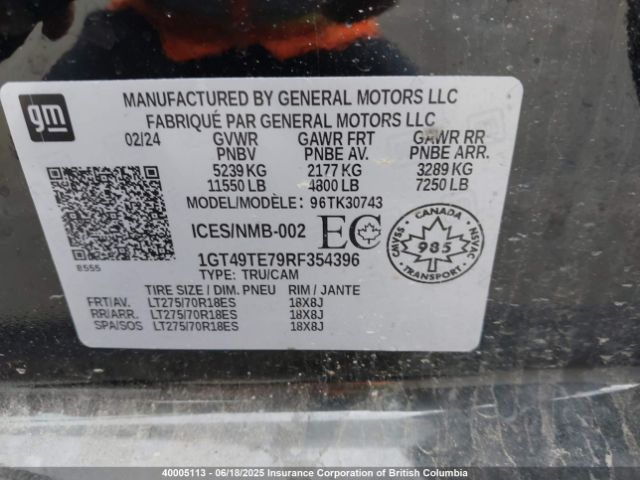 1GT49TE79RF354396 GMC Sierra K3500 Sle