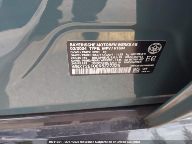 WBX73EF08R5Z27325 BMW X1