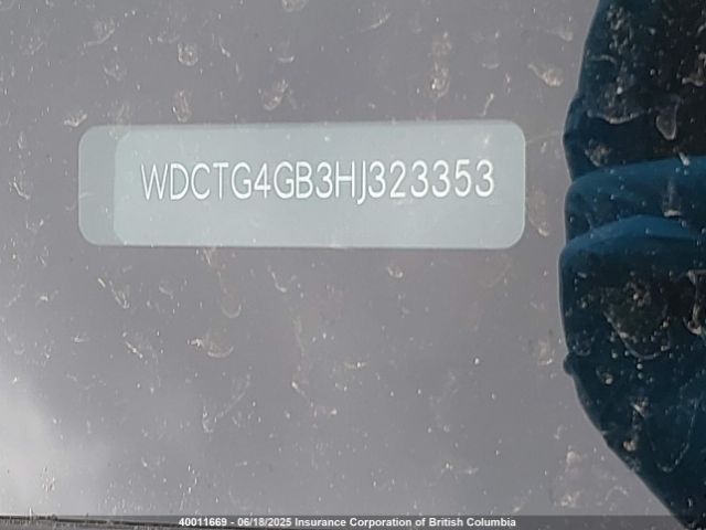 WDCTG4GB3HJ323353 Mercedes-Benz 270