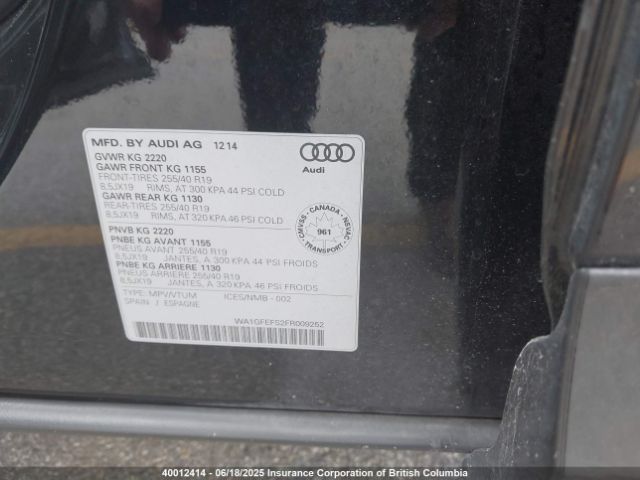 WA1GFEFS2FR009252 Audi Q3