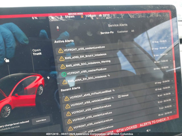 5YJ3E1EB8KF487886 Tesla MODEL 3