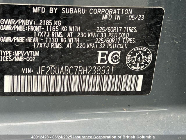 JF2GUABC7RH238931 Subaru na