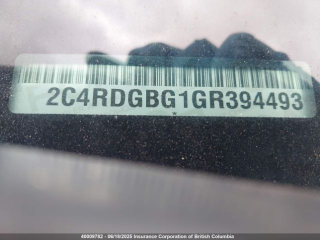 2C4RDGBG1GR394493 Dodge 2016