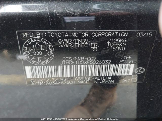 JTHCF1D2XF5026032 Lexus IS 250