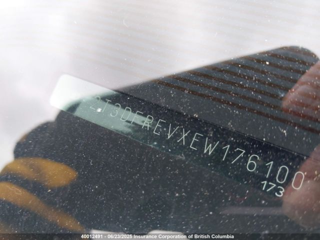 2T3DFREVXEW176100 Toyota 2ar-fe