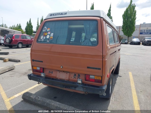 Aukcja sprzedaży 1984 Volkswagen Vanagon Campmobile, vin: WV2ZB0256EH034495, numer aukcji: 40012545