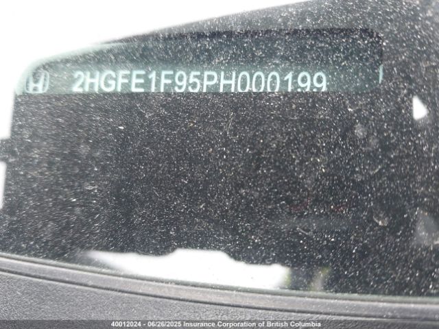 2HGFE1F95PH000199 Honda l15b7
