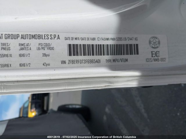 ZFBERFDT3F6965401 RAM 2015