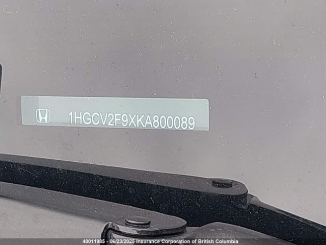 1HGCV2F9XKA800089 Honda k20c4