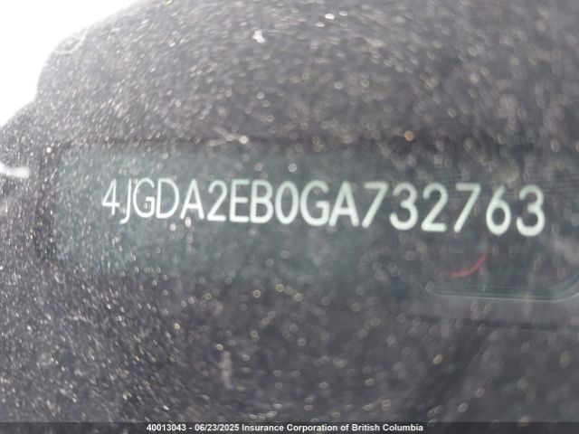 4JGDA2EB0GA732763 Mercedes-Benz om642
