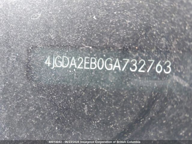 4JGDA2EB0GA732763 Mercedes-Benz om642
