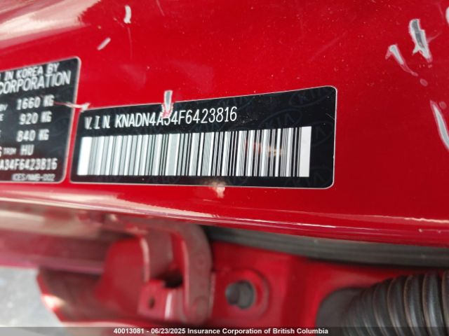 KNADN4A34F6423816 KIA dohc gamma