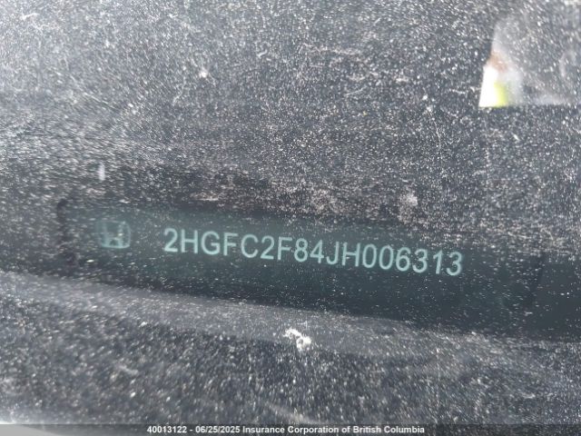 2HGFC2F84JH006313 Honda k20c2
