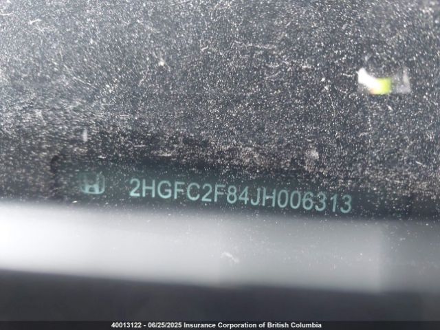 2HGFC2F84JH006313 Honda k20c2