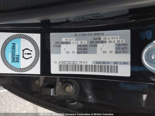 Mazda pe 2016 JM1DKBC72G0108212 Image 9