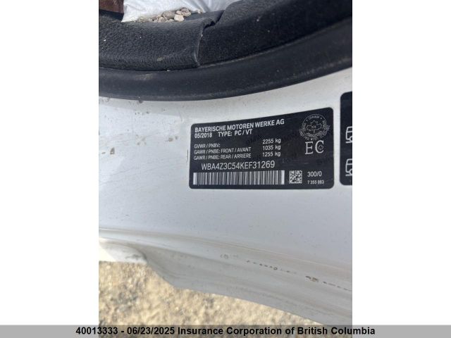 WBA4Z3C54KEF31269 BMW 430I