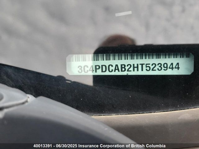 3C4PDCAB2HT523944 Dodge 2017